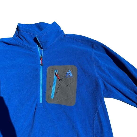 Eddie Bauer First Ascent Fleece Pullover Jacket Women Sweater 1/2 Zip Blue Large - Picture 4 of 12